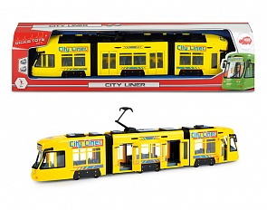 Городской трамвай, 46 см., желтый (Dickie, 3749005129)